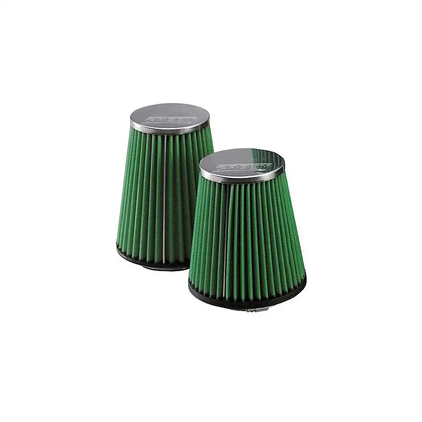 Filtre à air conique universel GREEN FILTER entrée droite 75/140/100/130