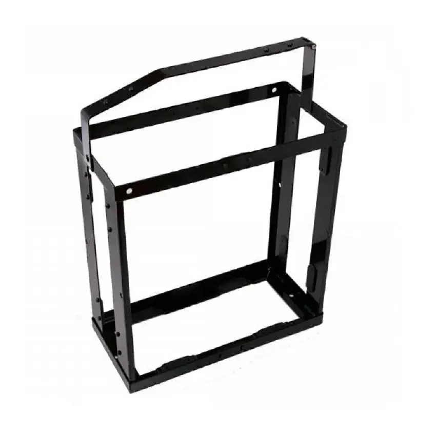 SUPPORT MéTALLIQUE POUR JERRYCAN 20L AVEC BANDES ANTI-VIBRATIONS