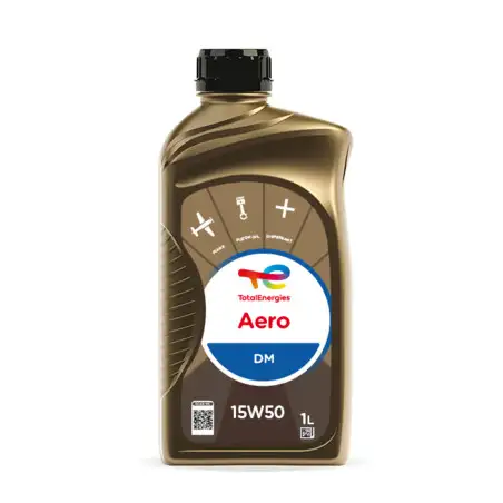 Huile Aviation Total Aéro DM 15W50