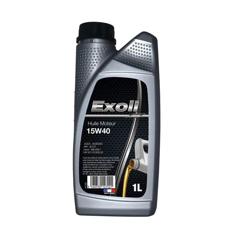 HUILE MOTEUR DIFRAMA EXOIL 15W40 A3/B4