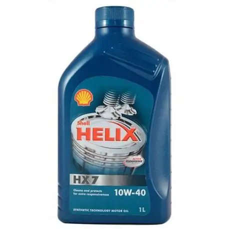 HUILE MOTEUR  SHELL HELIX HX7 10W40
