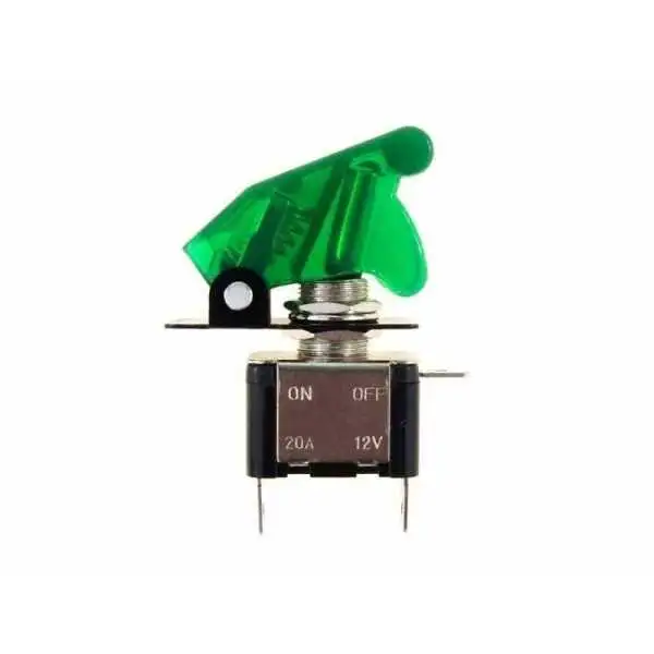 Interrupteur  Top Gun  12V, max 20A, vert