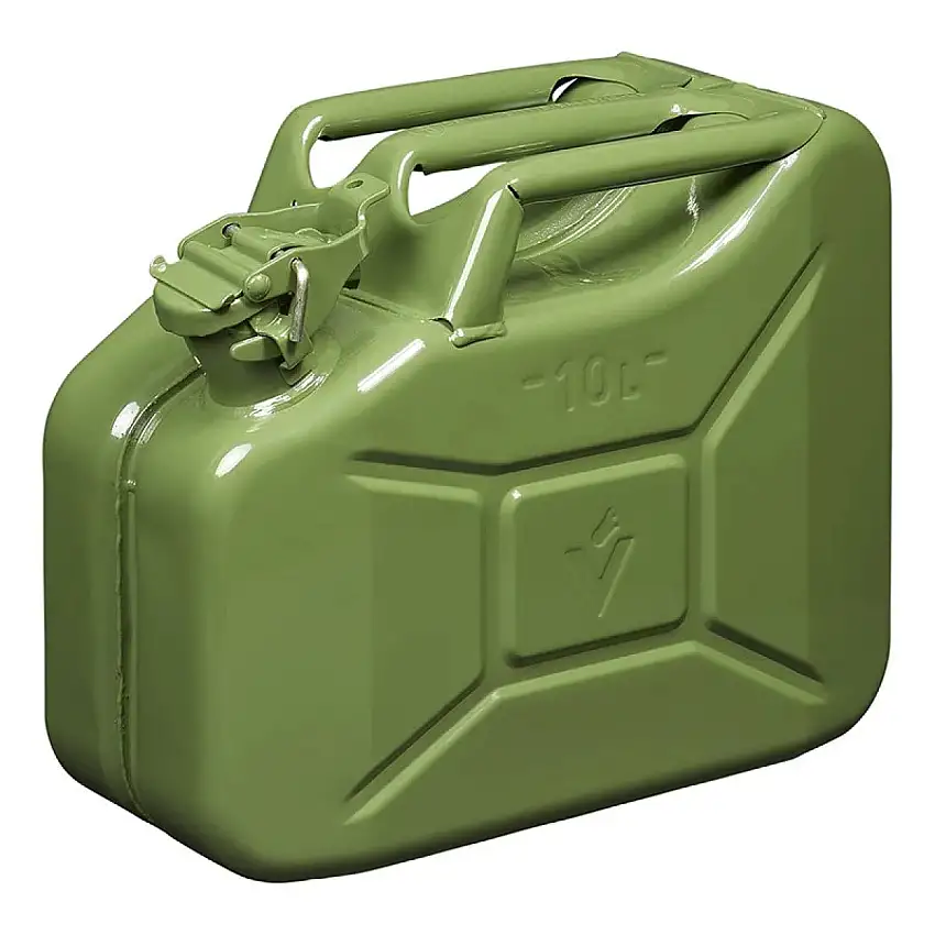 PROPLUS JERRYCAN MéTAL VERT 10L AVEC BOUCHON à VIS MAGNéTIQUE