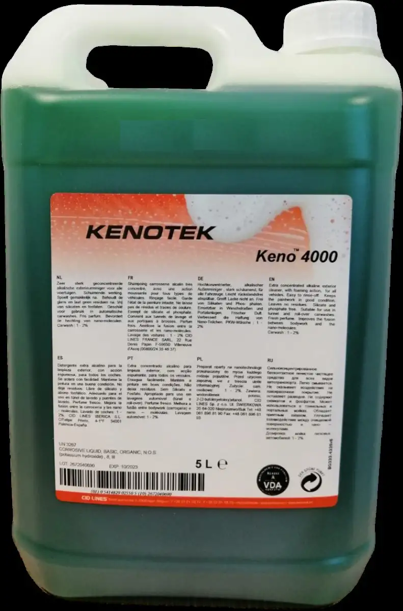 KENOTEK KENO 4000 5L NETTOYANT EXTéRIEUR ALCALIN PUISSANT