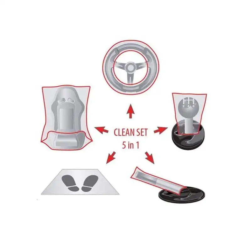 Kit de 5 housses de protection à usage unique / 100 kits