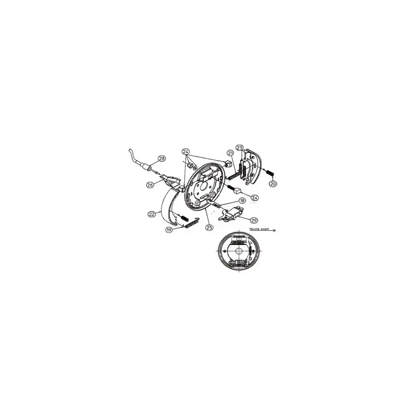 Kit Machoires RA3 - Moyeu 2340 - RTN/GOETT - Pièces Essieux RTN GOETT