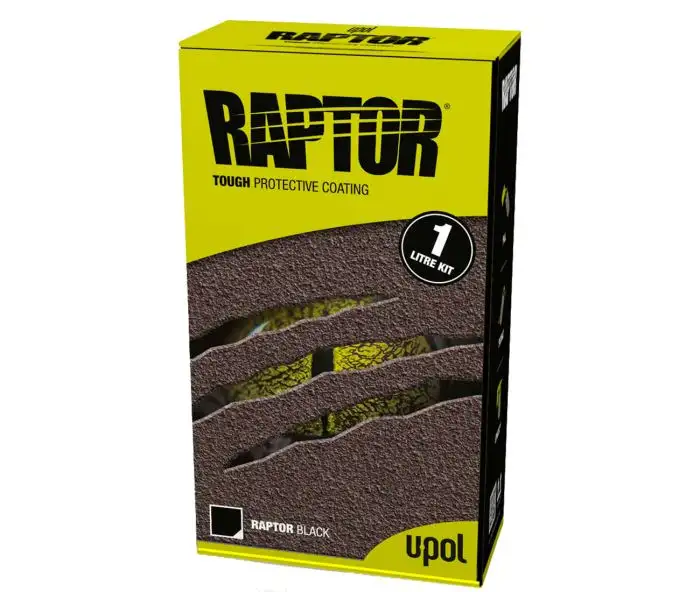 Peinture Raptor noir avec durcisseur - kit 0,95 L