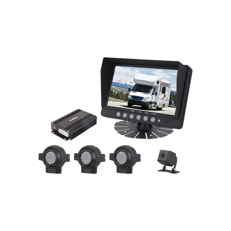 Kit Vidéo de Recul 360° Vue Drone - 4 Caméras IP67