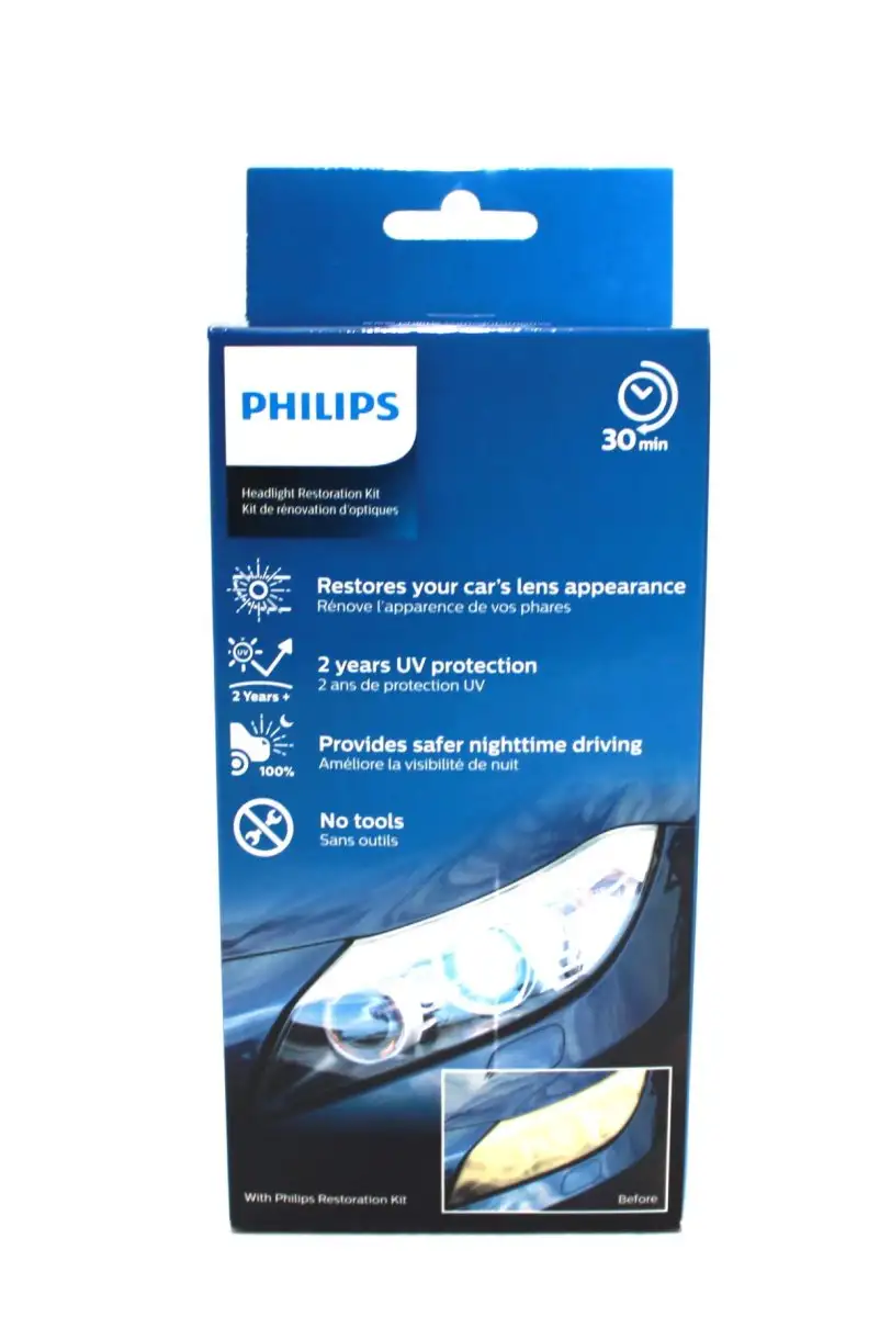 PHILIPS KIT DE RESTAURATION DE PHARES POUR DES PHARES CLAIRS