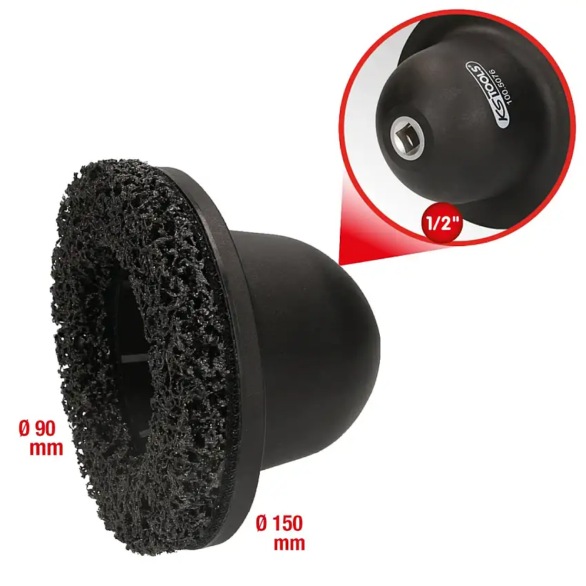 JEU DE MEULAGE DE MOYEU DE ROUE KS-TOOLS 1/2" Ø150MM INTéRIEUR Ø90MM 2 PIèCES