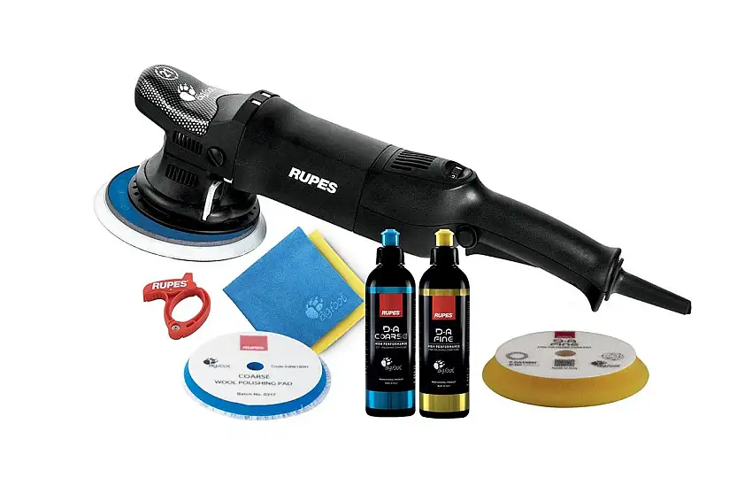 RUPES LHR21ES BIGFOOT POLISSEUSE EXCENTRIQUE Ø150MM ORBITE 21MM AVEC ACCESSOIRES