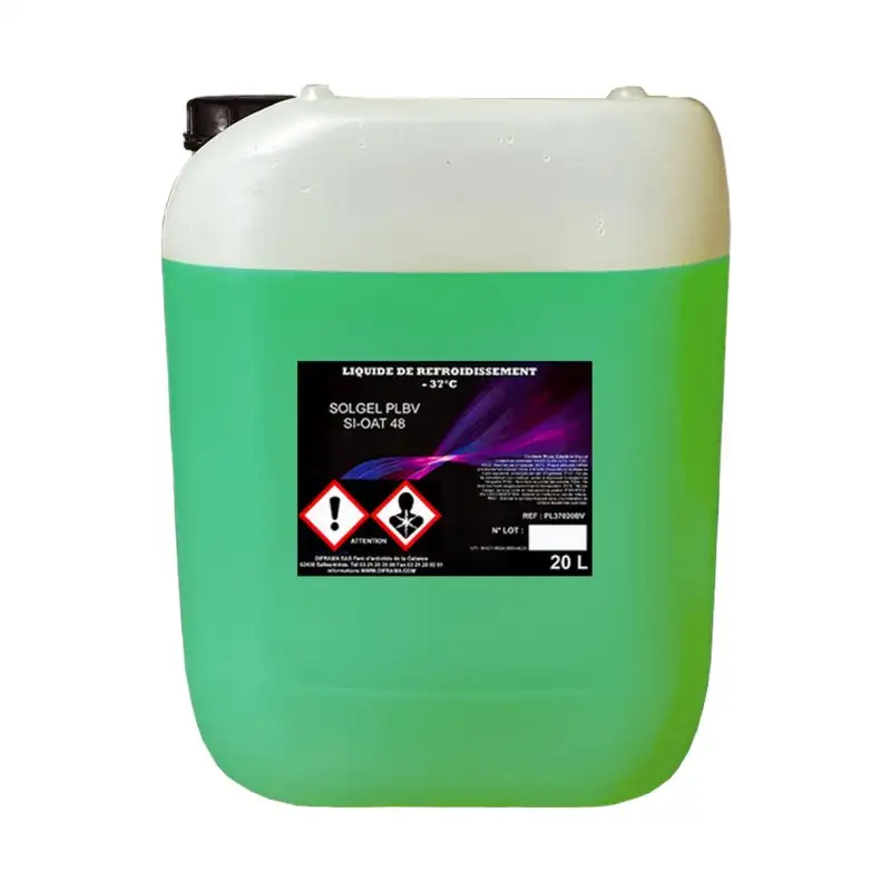 LIQUIDE DE REFROIDISSEMENT DIFRAMA SOLGEL PLBV SI-OAT 48 BLEU-VERT -37°C