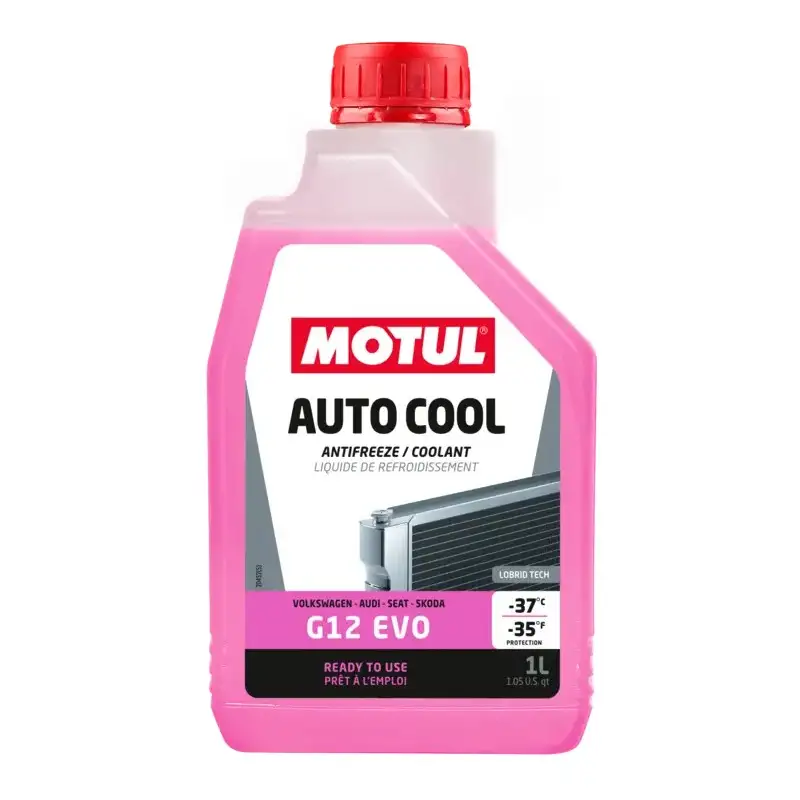 LIQUIDE DE REFROIDISSEMENT MOTUL AUTO COOL G12 EVO -37°C