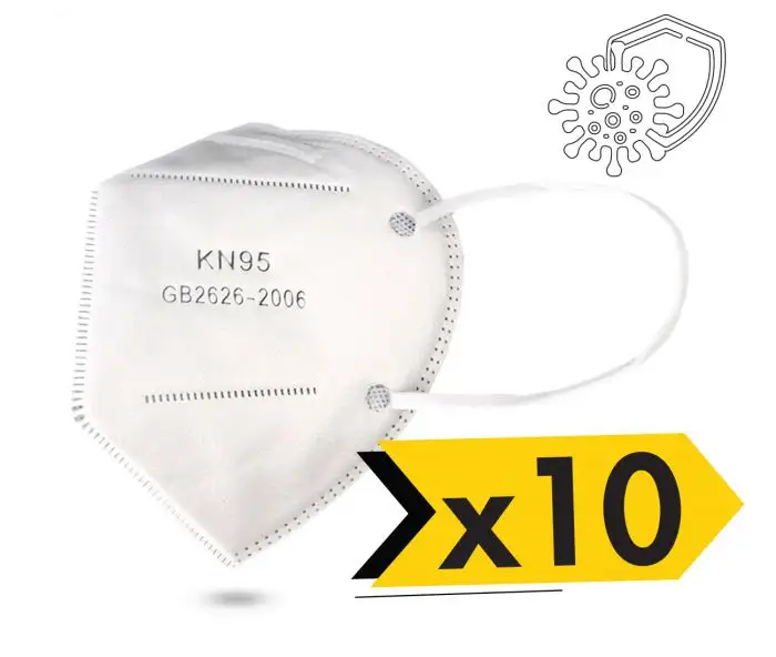 Masque de protection jetable N95 - Lot de 10