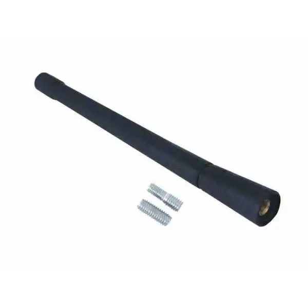 Antenne de 17 cm, caoutchouté, avec 2 adaptateurs   5 et 6 mm