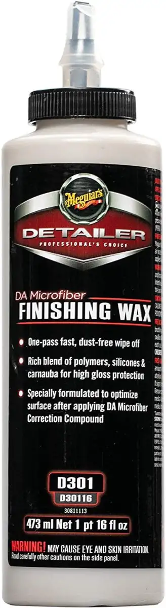 MEGUIAR'S DA MICROFIBER FINISHING WAX 473ML POUR UNE BRILLANCE PROFONDE ET UNE PROTECTION