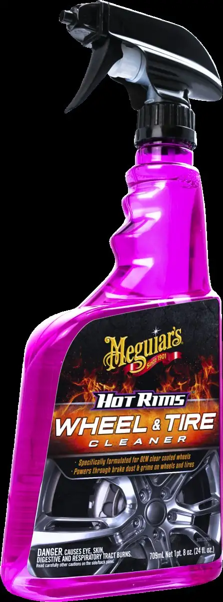 MEGUIARS HOT RIMS WHEEL & TIRE CLEANER 710ML NETTOYANT PUISSANT POUR JANTES ET PNEUS