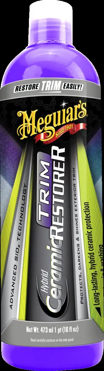 MEGUIARS HYBRID CERAMIC TRIM RESTORER 473ML POUR UNE PROTECTION DURABLE DES PLASTIQUES
