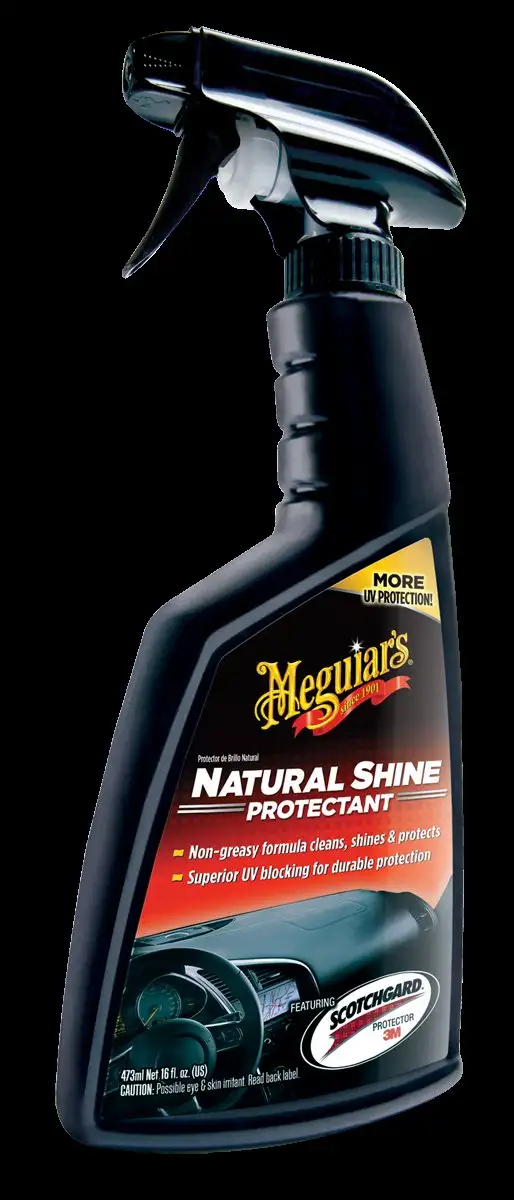 MEGUIAR'S NATURAL SHINE PROTECTANT 473ML - RESTAURE ET PROTèGE L’INTéRIEUR ET L’EXTéRIEUR