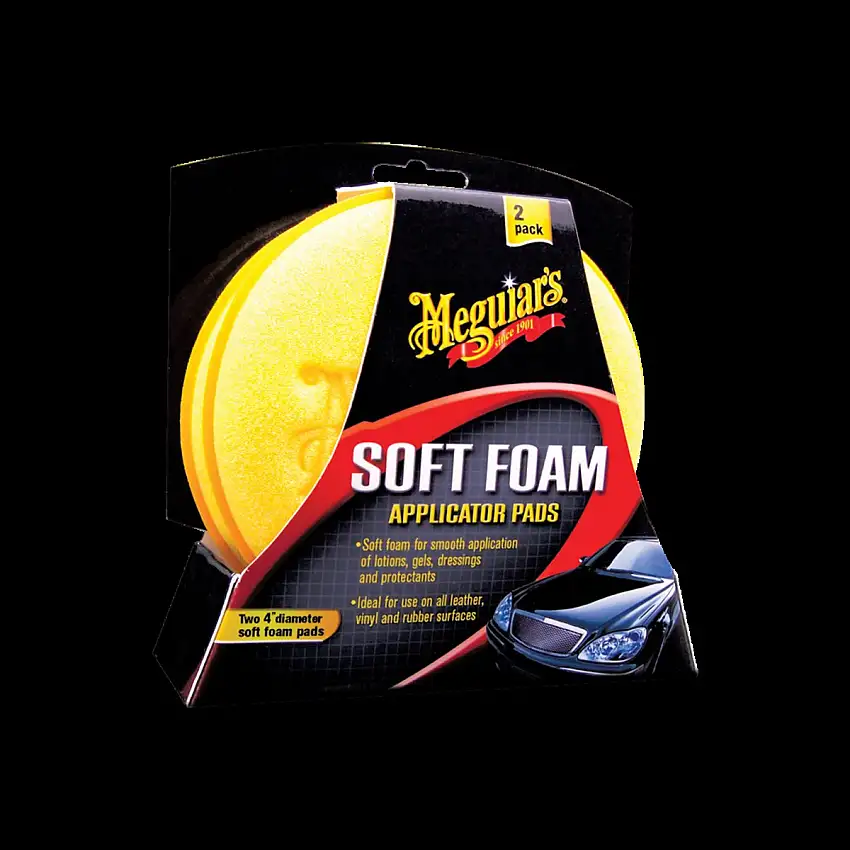 TAMPONS APPLICATEURS EN MOUSSE SOUPLE MEGUIARS (2 PIèCES) POUR UNE APPLICATION UNIFORME DES PRODUITS