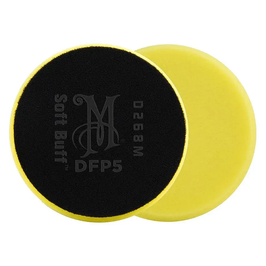 DISQUE DE POLISSAGE MOUSSE SOUPLE MEGUIAR'S 5" 125MM JAUNE POUR POLISSEUSES DUAL ACTION