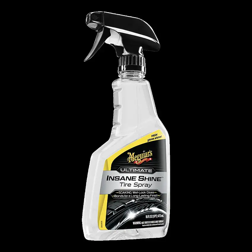MEGUIAR'S ULTIMATE INSANE SHINE TIRE SPRAY 473ML POUR UNE BRILLANCE INéGALéE