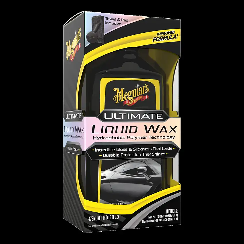 MEGUIAR'S ULTIMATE LIQUID WAX 473ML POUR UNE BRILLANCE PROFONDE ET UNE PROTECTION LONGUE DURéE