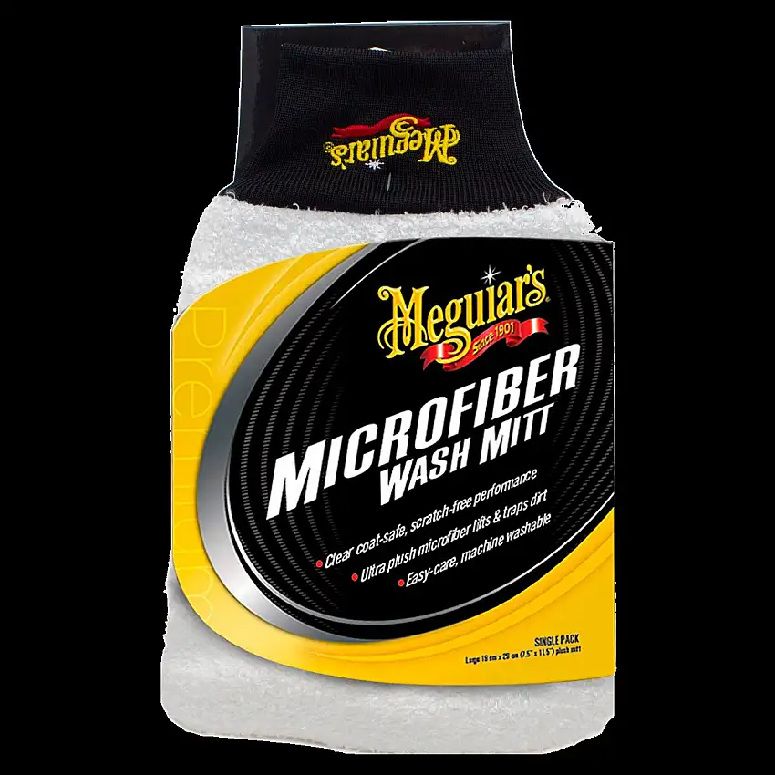 GANT DE LAVAGE EN MICROFIBRE MEGUIAR'S ULTIMATE POUR UN LAVAGE DE VOITURE SANS RAYURES