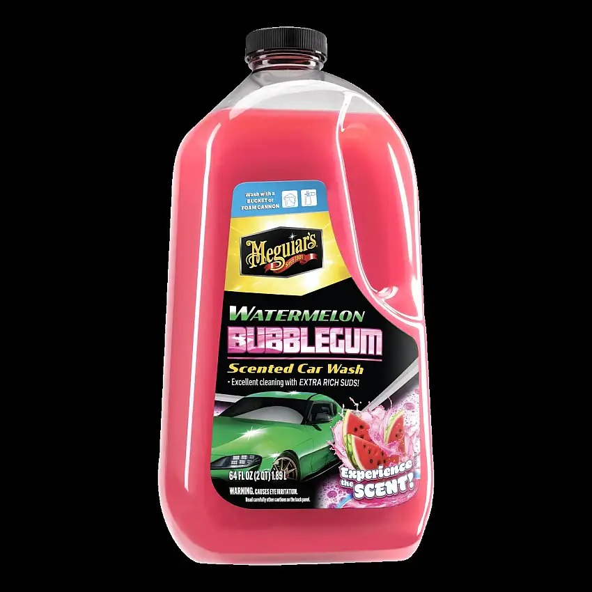 MEGUIAR'S WATERMELON BUBBLEGUM WASH 1890ML - FORMULE MOUSSANTE RICHE AU PARFUM DéLICIEUX
