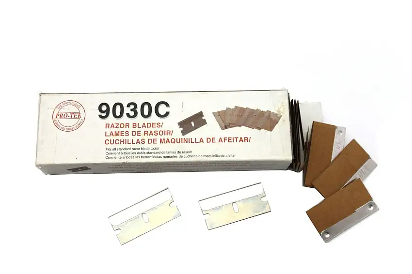 LAMES DE RECHANGE PRO-TEK POUR GRATTOIR à VITRES 100 PIèCES UNIVERSELLES ET EXTRêMEMENT TRANCHANTES