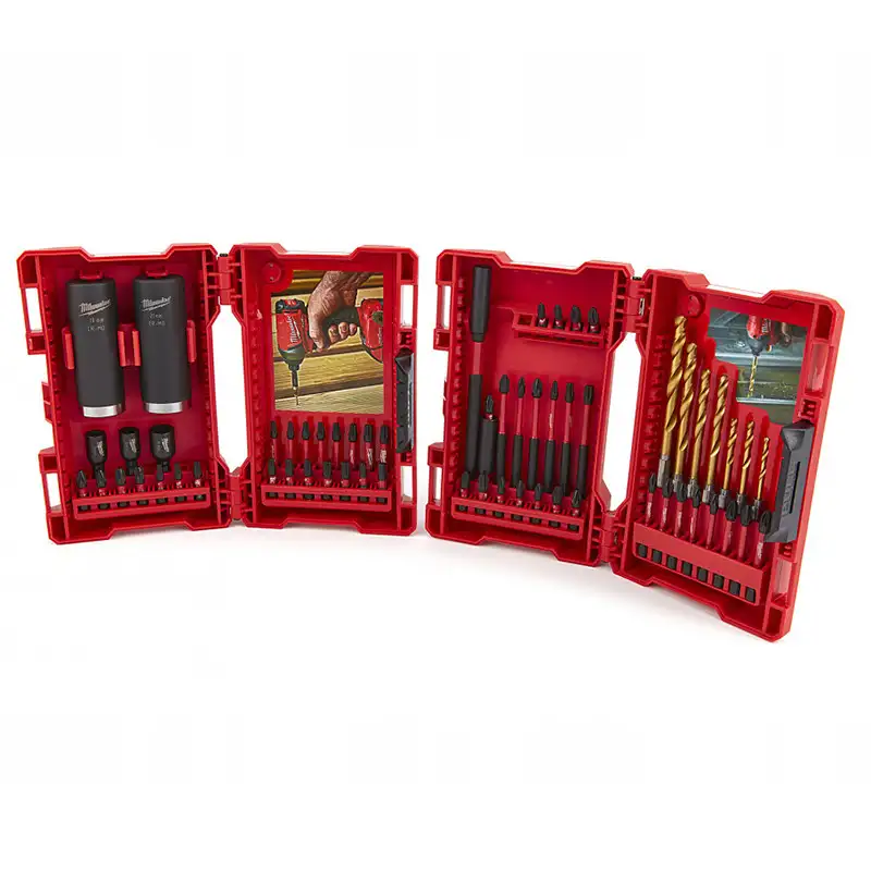 Set 62 pcs pour perceuse à percussion SHOCKWAVE - MILWAUKEE
