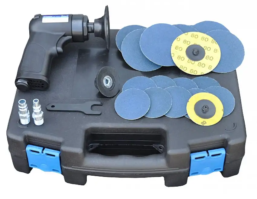 STEINER MINI MEULEUSE PNEUMATIQUE AVEC ACCESSOIRES EN COFFRET
