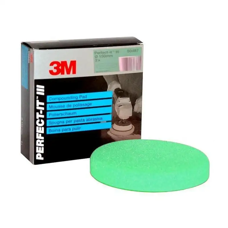 Mousse de polissage Vert - ø150mm - 3M