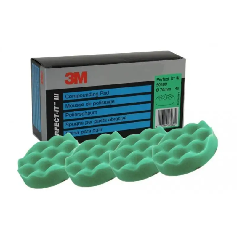 Mousse de polissage Vert - ø75mm - 3M