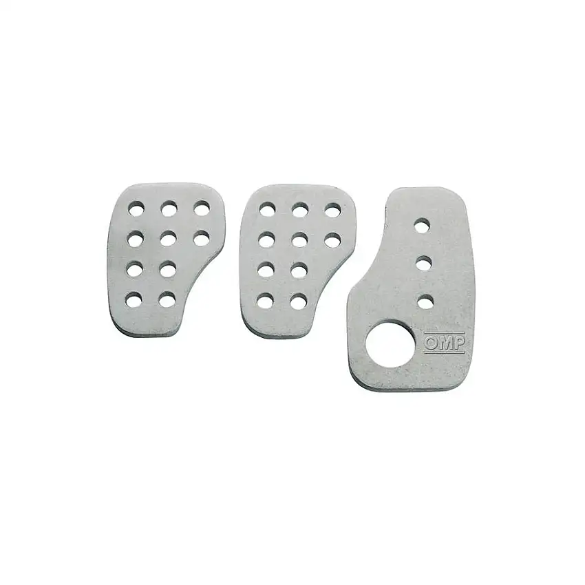 Kit 3 pédales OMP aluminium lisse