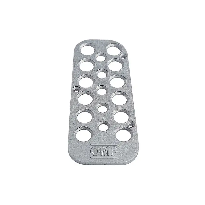 Repose-pied pilote OMP aluminium sablé
