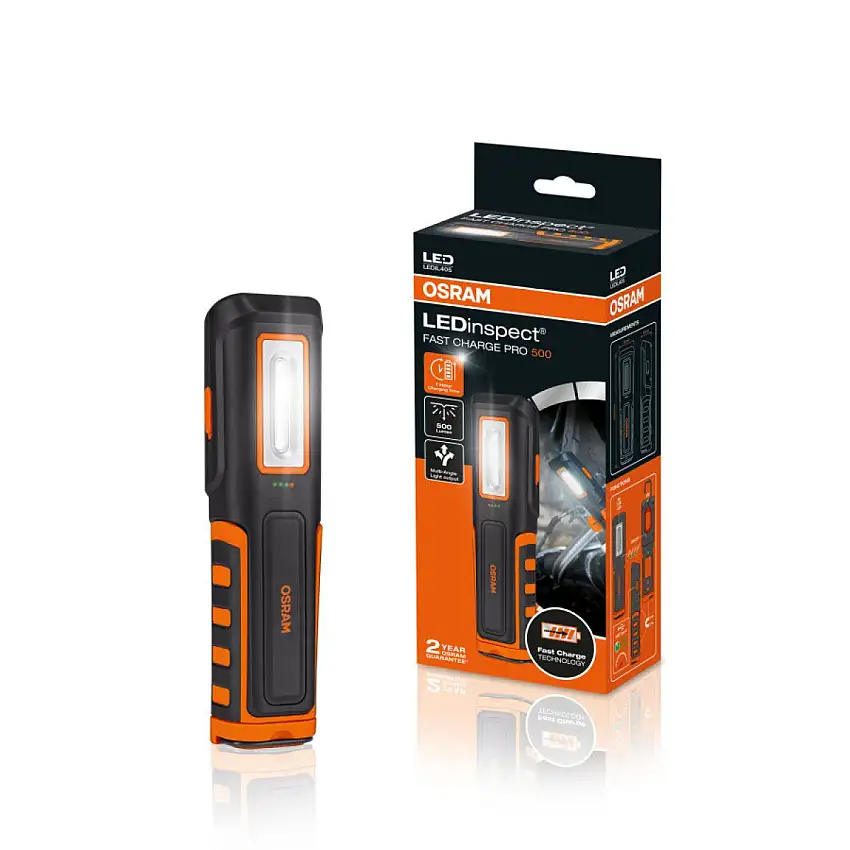 LAMPE D'INSPECTION OSRAM LEDINSPECT FASTCHARGE PRO500 AVEC 500 LUMENS
