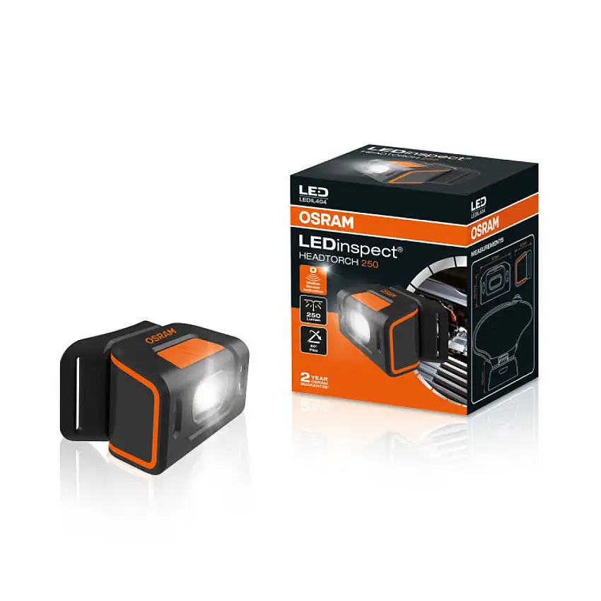 OSRAM LEDINSPECT HEADTORCH250 AVEC CAPTEUR DE MOUVEMENT ET 250 LUMENS