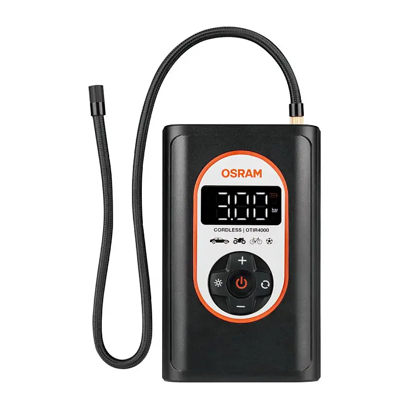 COMPRESSEUR D'AIR NUMéRIQUE OSRAM TYREINFLATE 4000 AVEC FONCTION D'ARRêT AUTOMATIQUE