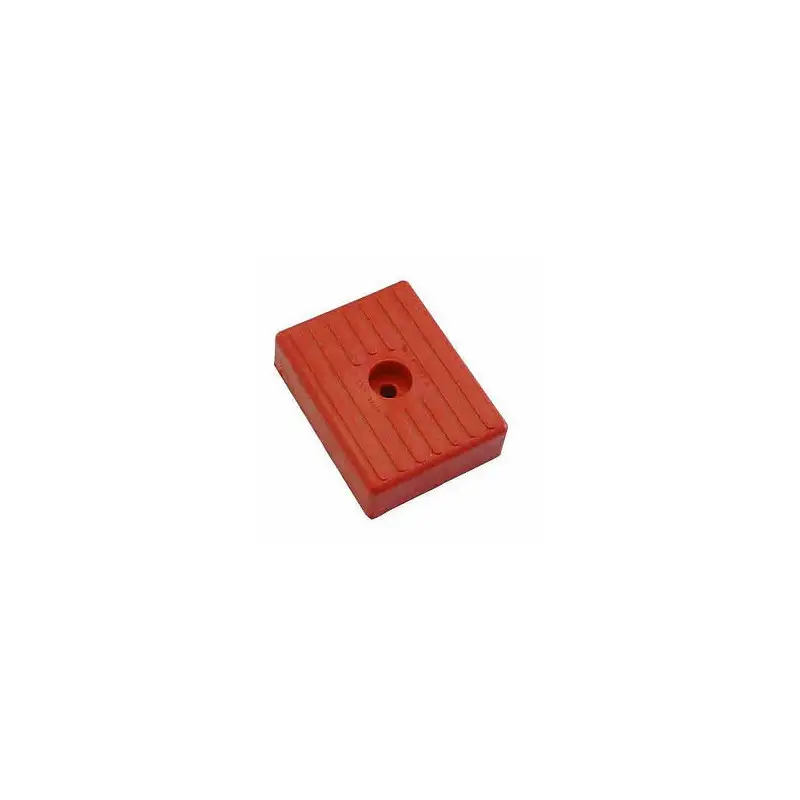 Patin 130x100x36 mm rouge pour remorque nautique - Mecanorem