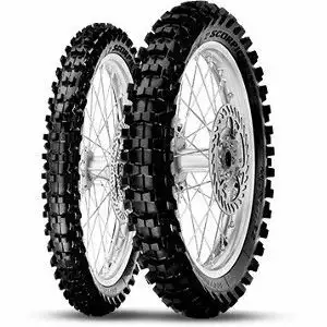 Pneu Pirelli 70/100-17 40M Soft TT NHS Avant | Scorpion MX MID Soft 32 · Été