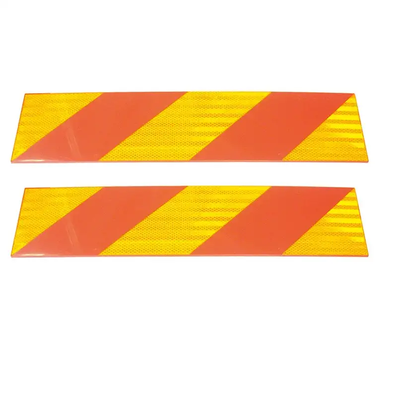 Plaques Réfléchissantes Métal 565x132 mm - Lot de 2 - Homologuées RF