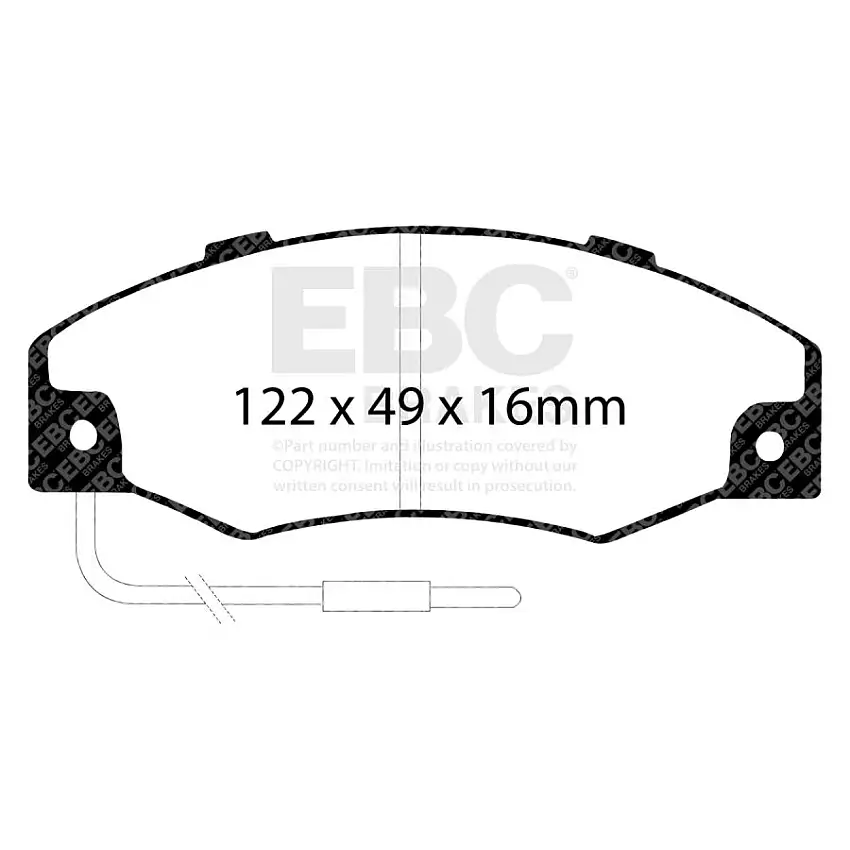 Plaquettes EBC Yellowstuff DP4604R