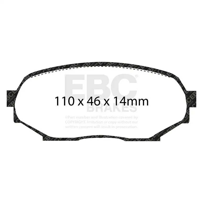 Plaquettes EBC Yellowstuff DP4802R