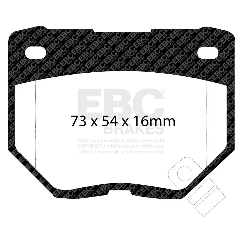 Plaquettes EBC Yellowstuff DP4826R