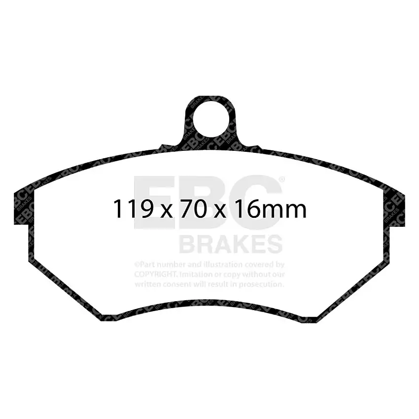 Plaquettes EBC Yellowstuff DP4841R