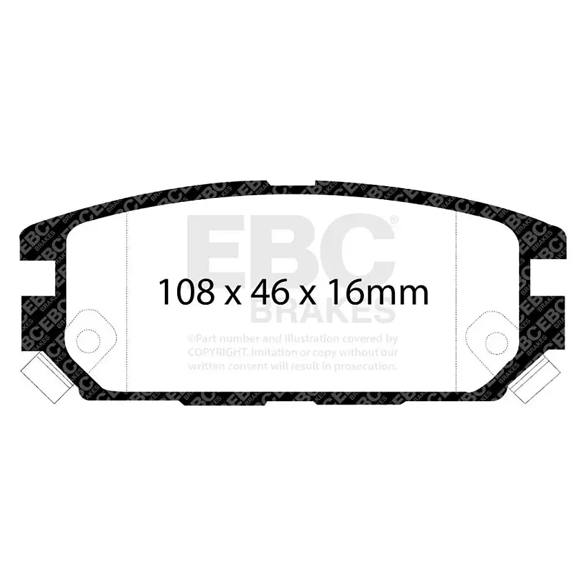 Plaquettes EBC Yellowstuff DP4987R