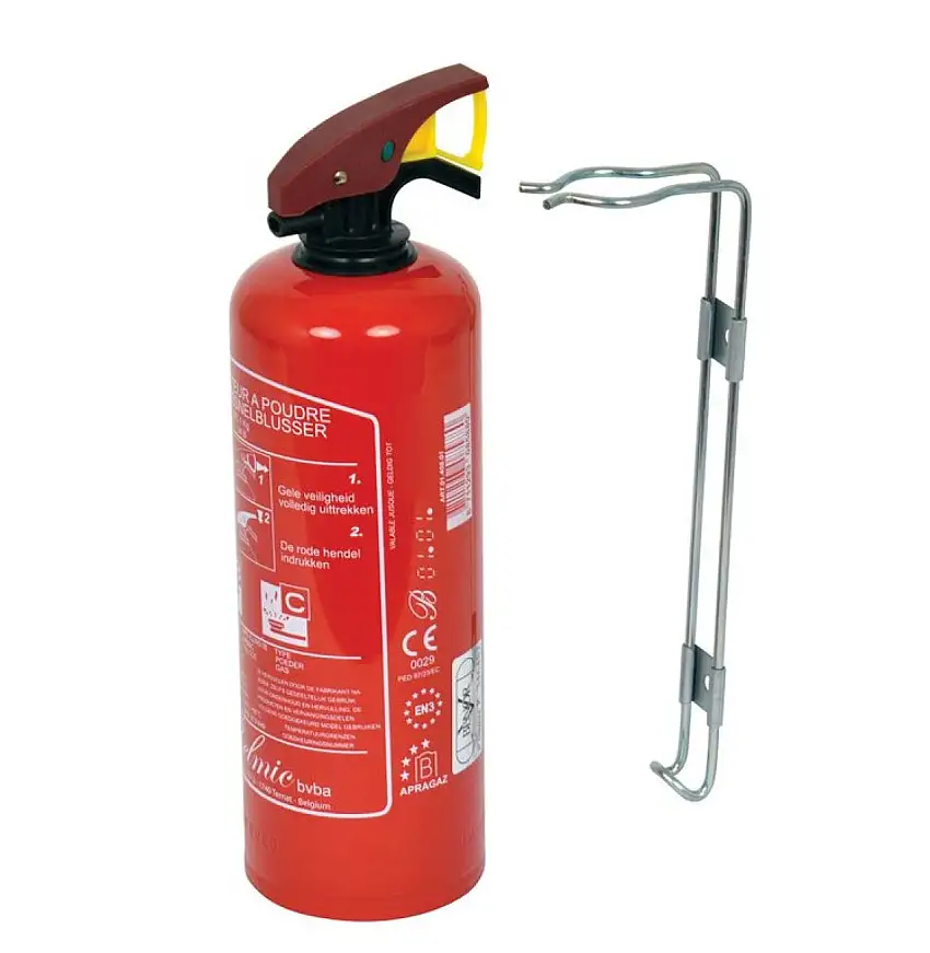 EXTINCTEUR à POUDRE VOITURE 1KG AVEC LABEL BENOR V