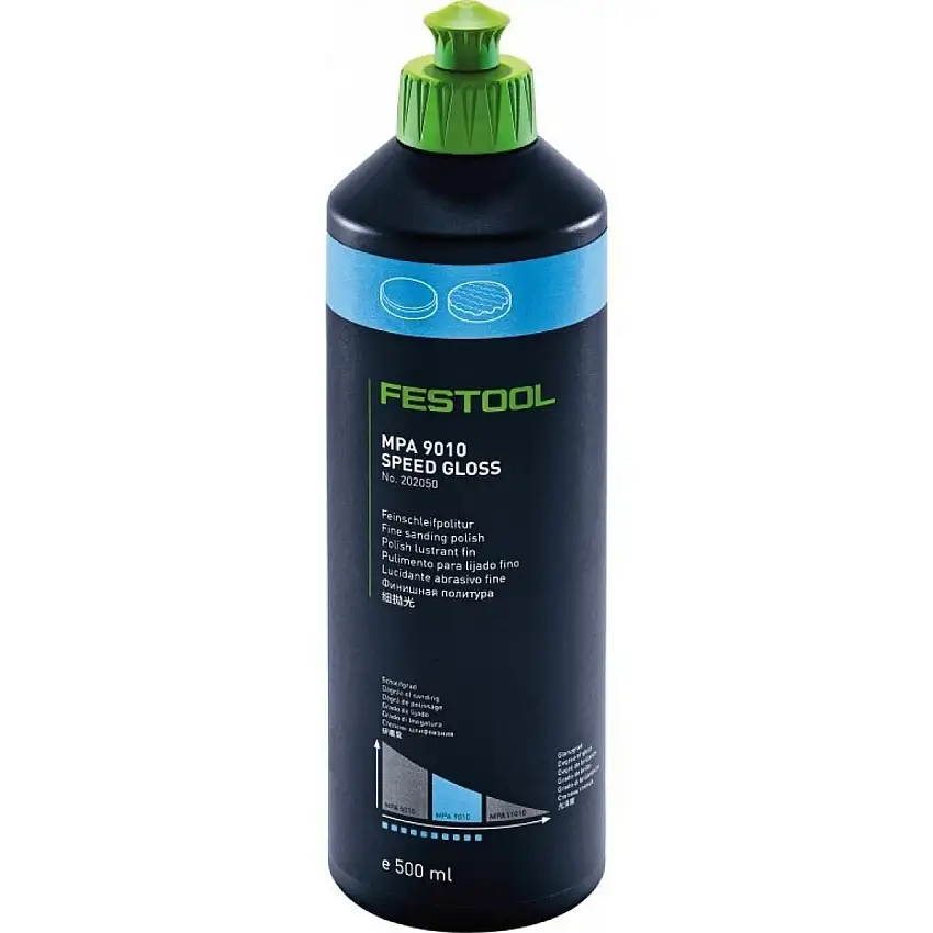 FESTOOL PâTE à POLIR MPA 9010 SPEED GLOSS 500ML POUR BRILLANCE PROFONDE