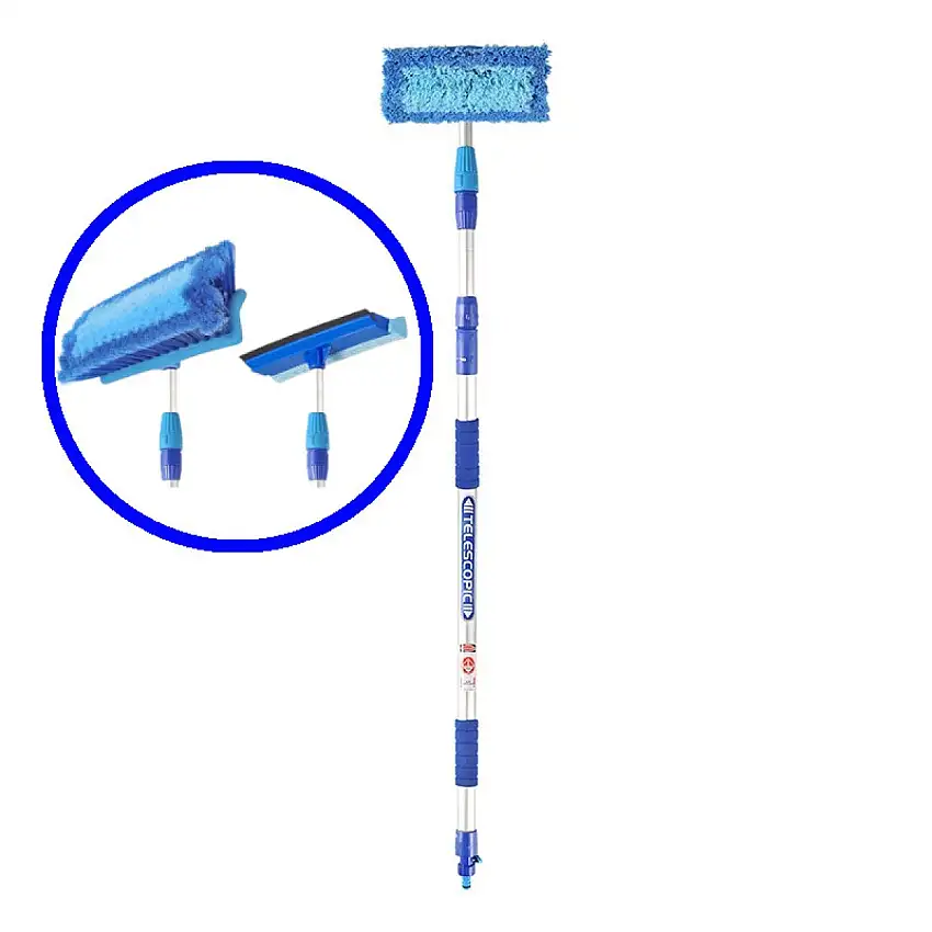 BROSSE DE LAVAGE TéLESCOPIQUE 2-EN-1 PROPLUS AVEC PASSAGE D'EAU, HEAVY DUTY, 3 MèTRES